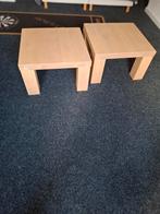 Set van 2 Houten Bijzettafels, Huis en Inrichting, Ophalen