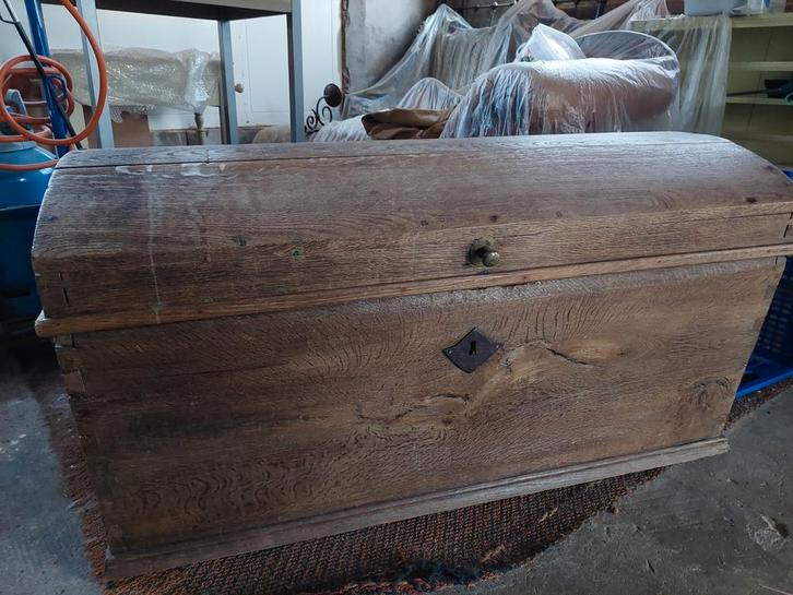 Antieke eikenhouten dekenkist, Antiek en Kunst, Antiek | Meubels | Kasten, Ophalen