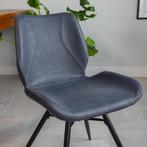 6x industriële eetkamerstoelen Beau blauw, Ophalen of Verzenden, Zo goed als nieuw, Blauw, Vijf, Zes of meer stoelen