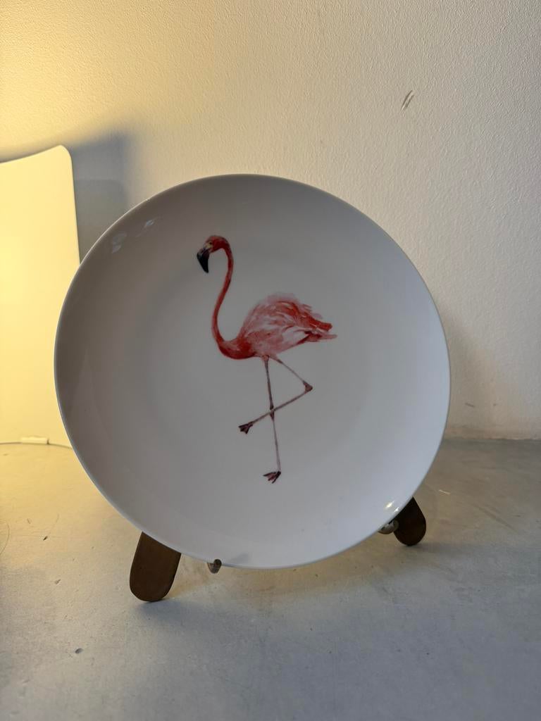 Wonderwall decoratie borden set – flamingo & monstera, Ophalen of Verzenden, Zo goed als nieuw