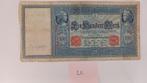 Reichsbankbiljet van 100 mark; rode zegels Duitsland 1910, Verzenden, Duitsland, Los biljet