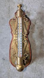 Bijzondere antieke thermometer van messing, Antiek en Kunst, Ophalen of Verzenden