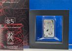 (5670) AUSTRALIA  RECTANGLE  DRAGON 2021 PROOF ONE OUNCE, Ophalen of Verzenden, Setje, Zilver