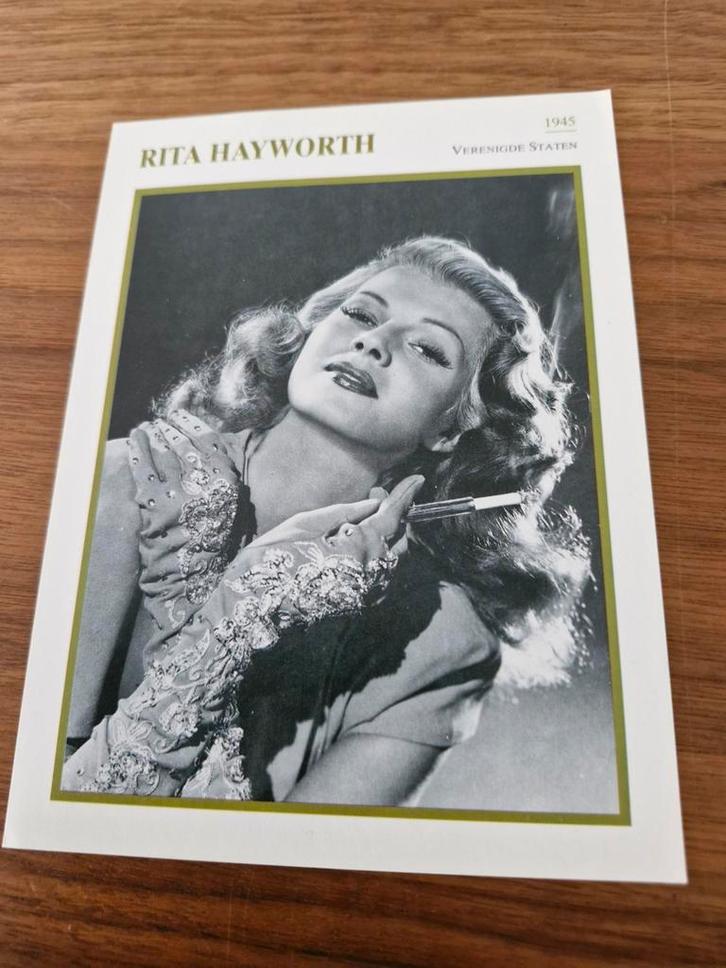 Rita Hayworth Foto - Vintage Prent en 19 andere Filmsterren, Verzamelen, Foto's en Prenten, Zo goed als nieuw, Foto, Overige onderwerpen