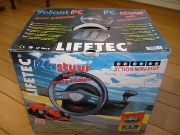 LIVETEC PC stuur met voetpedalen - nieuw - beschikbaar voor biedingen