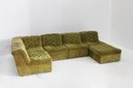 Vintage modulaire elementen sofa Laauser velours groen, Huis en Inrichting, Ophalen, Gebruikt, 125 tot 150 cm, Vintage
