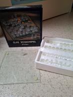 Glazen Schaakspel - Compleet, Een of twee spelers, Ophalen, Zo goed als nieuw, Onbekend