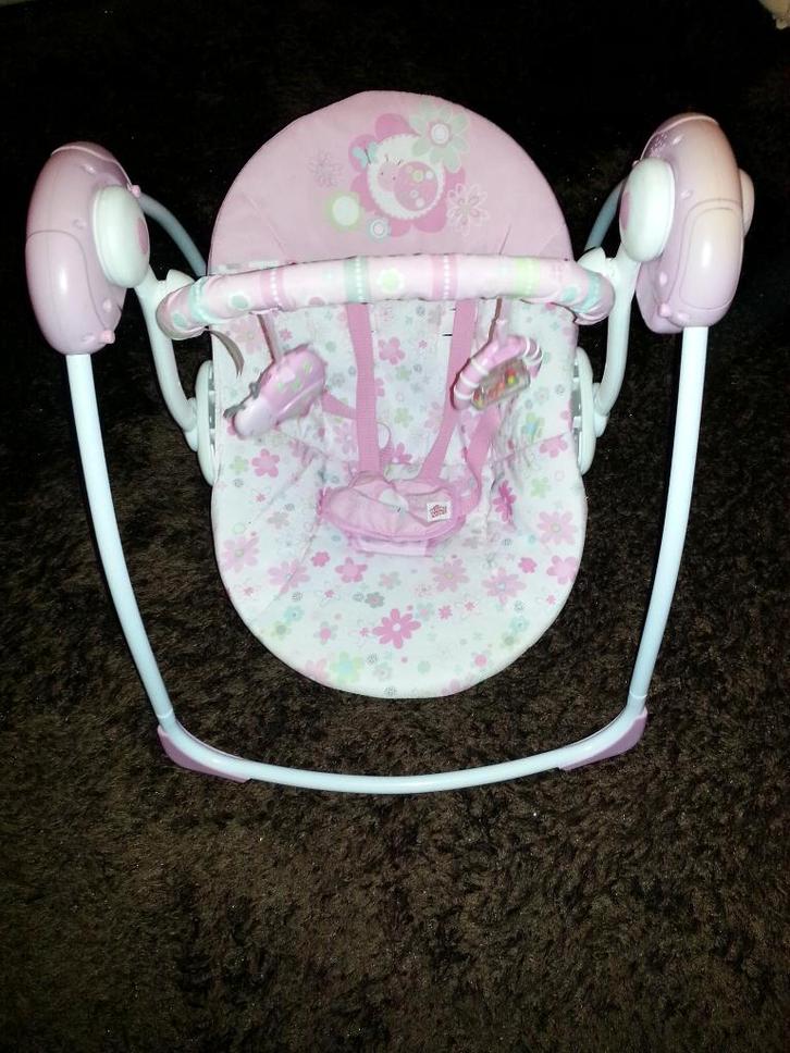 Baby schommelstoel / wipstoel, gebruikt, Kinderen en Baby's, Wipstoeltjes, Gebruikt, Wipstoel, Overige merken, Met gordel(s) of riempje(s)