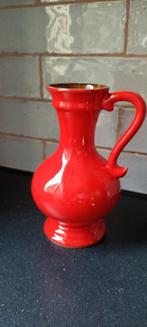Rode Vintage West Germany Stein vaas., Ophalen of Verzenden