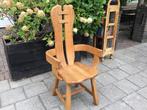 Vintage De Puydt stoel. Brutalistisch. Massief eiken., Huis en Inrichting, Fauteuils, Ophalen of Verzenden