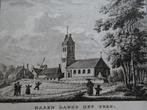 gravure kerk van Baard op terp, Friesland, Bendorp 1792, Verzenden