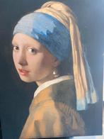 Canvas schilderij, meisje met de parel, 70x100 cm, Ophalen, Zo goed als nieuw