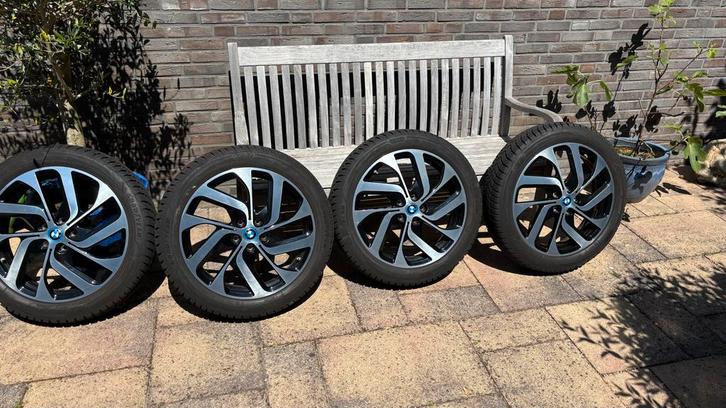 Winterbanden met velgen en sneeuwkettingen BMW i3, Auto-onderdelen, Banden en Velgen, Banden en Velgen, Winterbanden, 19 inch