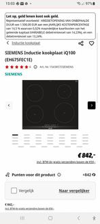Siemens kookplaat type EH675FEC1E, Witgoed en Apparatuur, Kookplaten, Ophalen, Nieuw, 4 kookzones, Inbouw