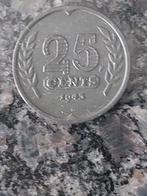 Serie zinken kwartjes inclusief 1943, Postzegels en Munten, Munten | Nederland, Koningin Wilhelmina, Ophalen of Verzenden, 25 cent