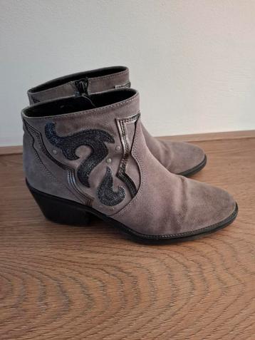 Bronx Leren enkellaarzen western boots maat 40 beschikbaar voor biedingen