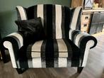 Gestreepte Love Seat - Gebruikt, maar charmant, Huis en Inrichting, Fauteuils, Ophalen, Gebruikt, 75 tot 100 cm, 100 tot 125 cm