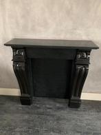 Antieke hardstenen schouw kleur zwart, Huis en Inrichting, Ophalen, Gebruikt