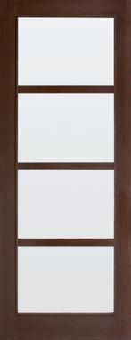 Cando Binnendeur Naturel Wenge Mat glas, 80 tot 100 cm, Binnendeur, Nieuw, Ophalen of Verzenden