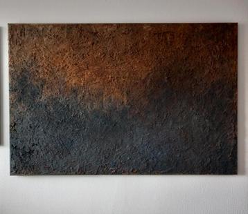 WERK IN BRUINTINTEN 100X150 CM  beschikbaar voor biedingen