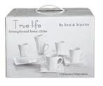 True Life serviesset - wit - 13-delig - 6 persoons, Huis en Inrichting, Keuken | Servies, Nieuw, Compleet servies, Overige stijlen