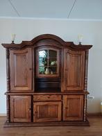 Wandmeubel donkereiken 199x50x209, Huis en Inrichting, Kasten | Wandmeubels, Ophalen, Gebruikt, 200 cm of meer, 150 tot 200 cm