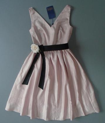 Lichtroze jurk Collectif satijn 36/S NIEUW INCL KAARTJES beschikbaar voor biedingen