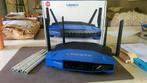 Linksys WRT1900AC inc OpenWRT & 2 antenne setjes!, Computers en Software, Routers en Modems, Ophalen of Verzenden, Gebruikt, Router