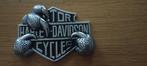 Harley Davidson metalen sticker 3D chrome met adelaar klauwe