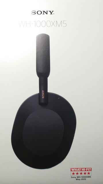 SONY WH1000XM5 Headphone NIEUW & SEAL kleur: Zwart beschikbaar voor biedingen