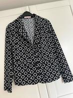 Studio anneloes retro blazer M zwart / wit travelstof, Maat 38/40 (M), Zwart, Ophalen of Verzenden, Zo goed als nieuw