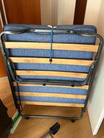 Opklapbed / Logeerbed - Zo Goed Als Nieuw, Huis en Inrichting, Ophalen, Eenpersoons, Blauw, 190 cm of minder