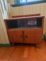 Vintage Houten Vitrinekast, Ophalen, Gebruikt