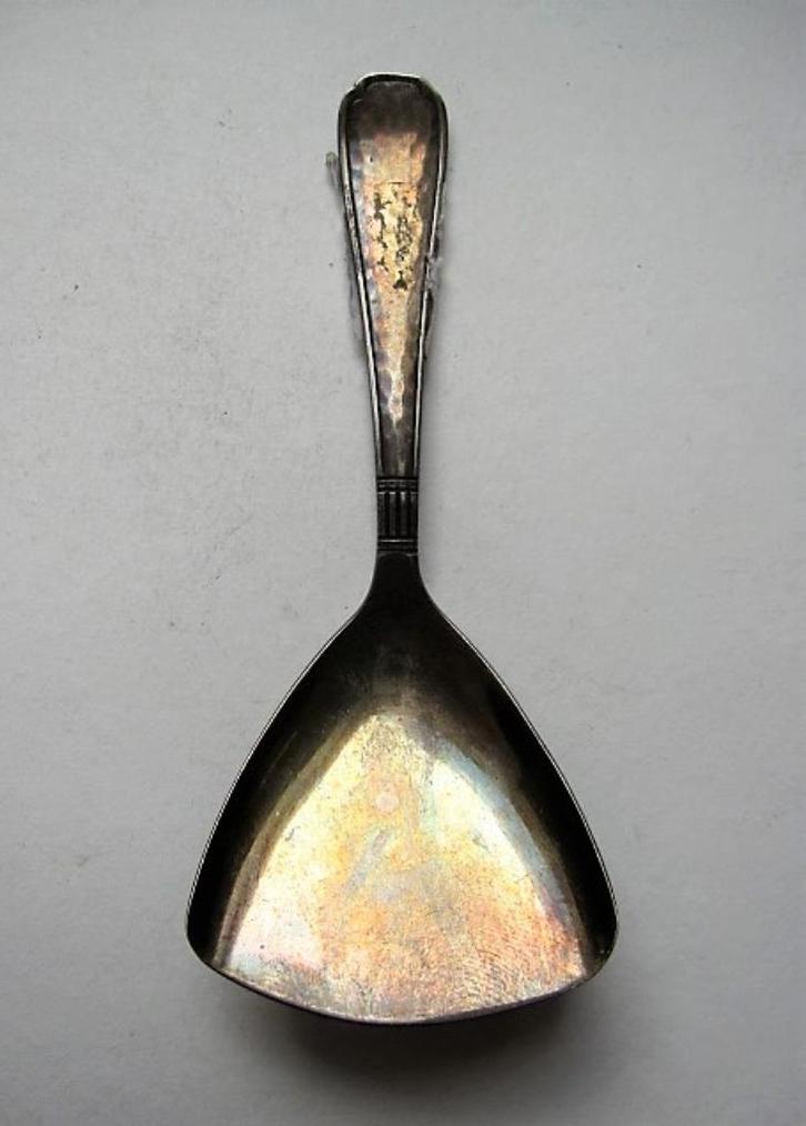 Gehamerd en verzilverd theeschepje. Gero 90 (7834), Antiek en Kunst, Curiosa en Brocante, Ophalen