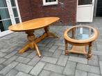 Eettafel en salontafel, Ophalen, Gebruikt, Eikenhout, 50 tot 100 cm