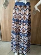 Caroline Biss gevoerde lange strokenrok mt. L, Kleding | Dames, Rokken, Blauw, Maat 42/44 (L), Ophalen of Verzenden, Zo goed als nieuw
