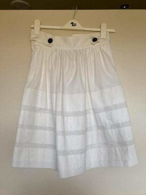 YSl witte  zomer rok mt 36 YVES SAINT LAURENT, Kleding | Dames, Rokken, Zo goed als nieuw, Maat 36 (S), Wit, Knielengte, Ophalen of Verzenden