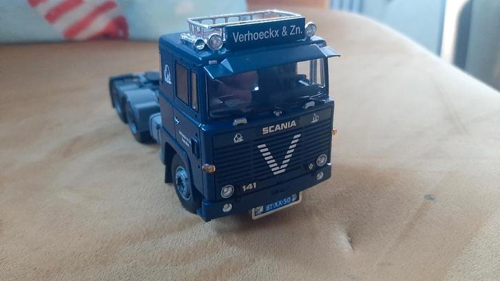 Scania 141 Verkoeckx Kerkdriel, Hobby en Vrije tijd, Modelauto's | 1:50, Zo goed als nieuw, Bus of Vrachtwagen, Tekno, Ophalen of Verzenden