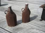 twee leuke brocante roest beugelflessen Sanitas, Antiek en Kunst, Curiosa en Brocante, Verzenden