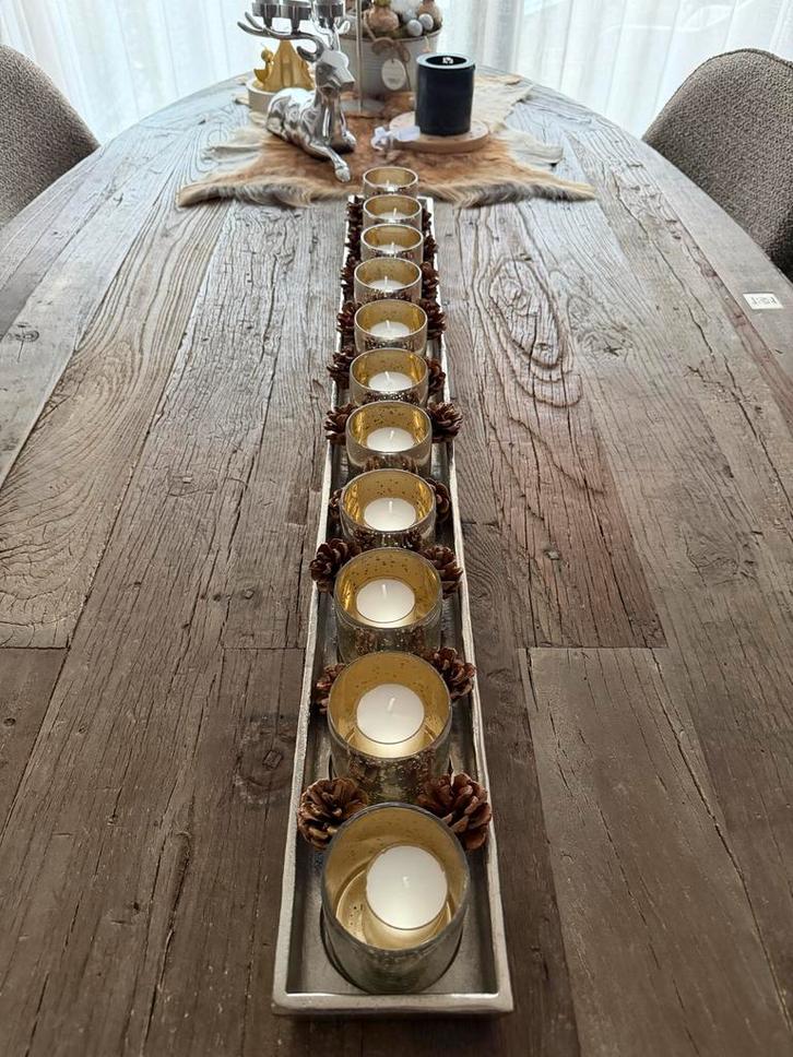 Riviera Maison Long Acres Tafeldecoratie Nieuwstaat, Huis en Inrichting, Woonaccessoires | Kandelaars en Kaarsen, Zo goed als nieuw