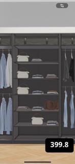 Pax kast met planken en accessoires, Ophalen, Gebruikt, 200 cm of meer, 150 tot 200 cm