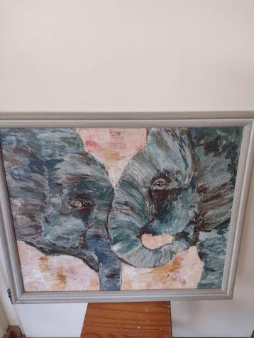 Schilderij Olifantenkus van Caz Lahy  beschikbaar voor biedingen