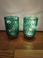 Tafel lampjes, Huis en Inrichting, Lampen | Tafellampen, Ophalen of Verzenden, Zo goed als nieuw, Glas, Minder dan 50 cm