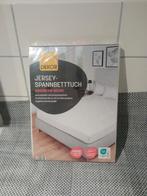 Nieuw Jersey hoeslaken 90-100x200cm wit, Eenpersoons, Verzenden, Nieuw, Wit