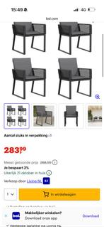 4 nieuwe stoelen €150, Ophalen of Verzenden, Zo goed als nieuw