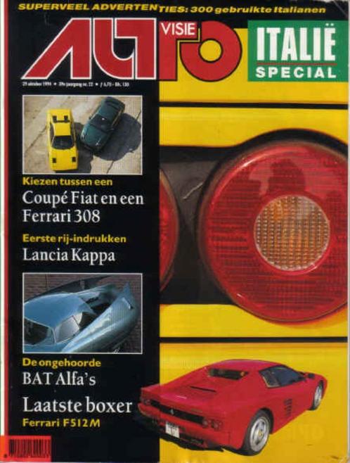 Autovisie 22 1994 : Fiat Coupe Turbo - Ferrari 308 GTB - BMW, Boeken, Auto's | Folders en Tijdschriften, Gelezen, Algemeen, Ophalen of Verzenden