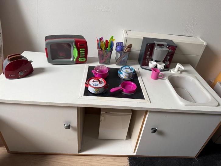 Speelkeuken met barbeque, Kinderen en Baby's, Speelgoed | Speelkeukens, Gebruikt, Speelkeuken, Overige materialen, Ophalen