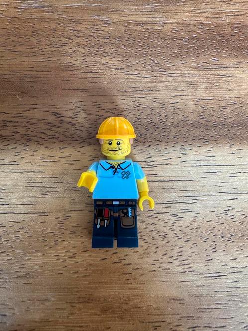 Lego minifiguur bouwvakker, Kinderen en Baby's, Speelgoed | Duplo en Lego, Zo goed als nieuw, Lego, Complete set, Ophalen of Verzenden