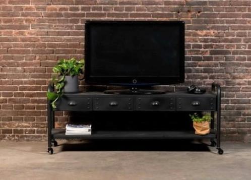 SALE! Industrieel stoer tv meubel Rootsmann, Huis en Inrichting, Kasten | Televisiemeubels, Gebruikt, Minder dan 100 cm, 150 tot 200 cm