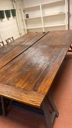Houten tafel, Huis en Inrichting, Tafels | Sidetables, Ophalen, 75 cm of meer, Eikenhout, 200 cm of meer